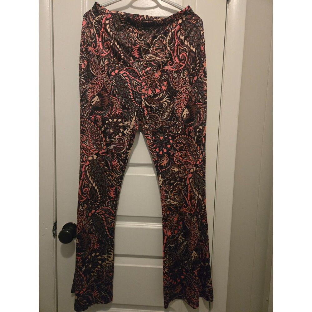 Multi Color Bootcut Pants by Shein size L